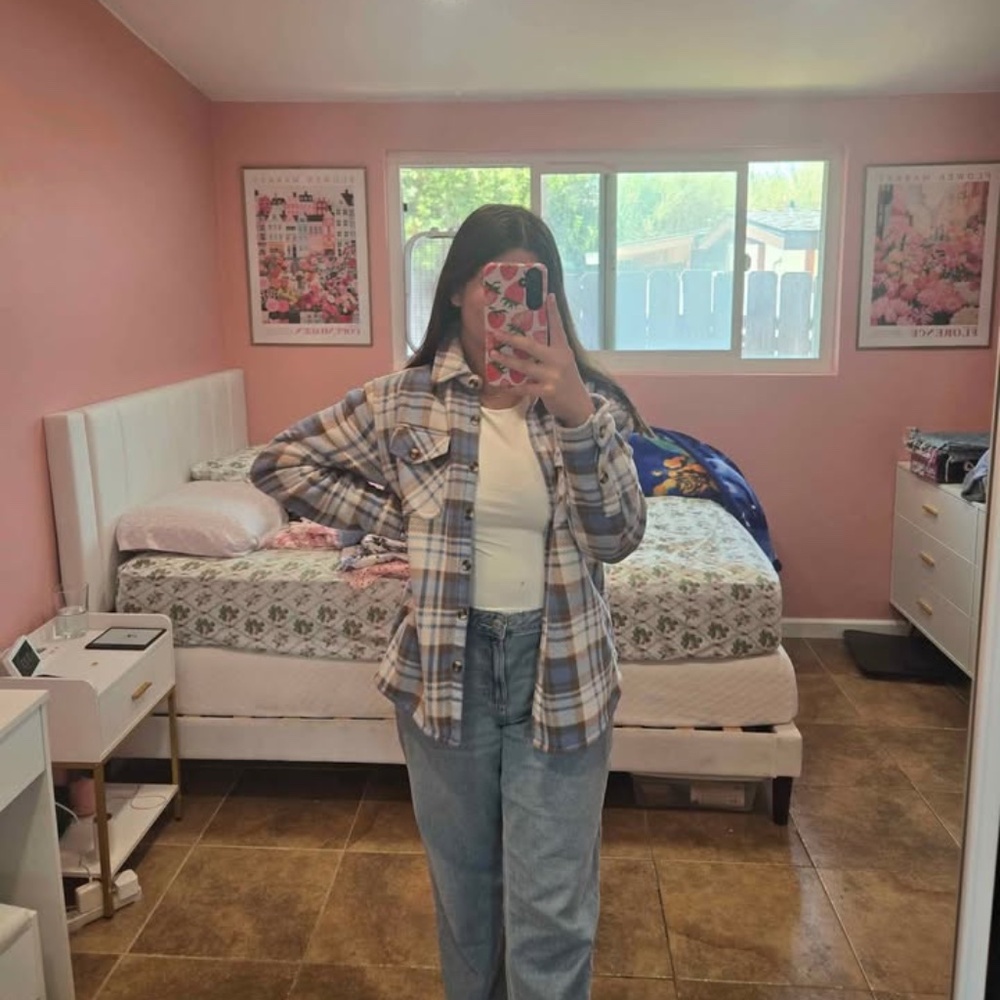 Women’s Plaid Fleece‑Lined Jacket